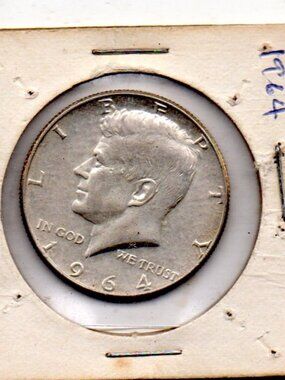 Granny Estate Find - 1964 Kennedy Half Dollar - 90% Silver